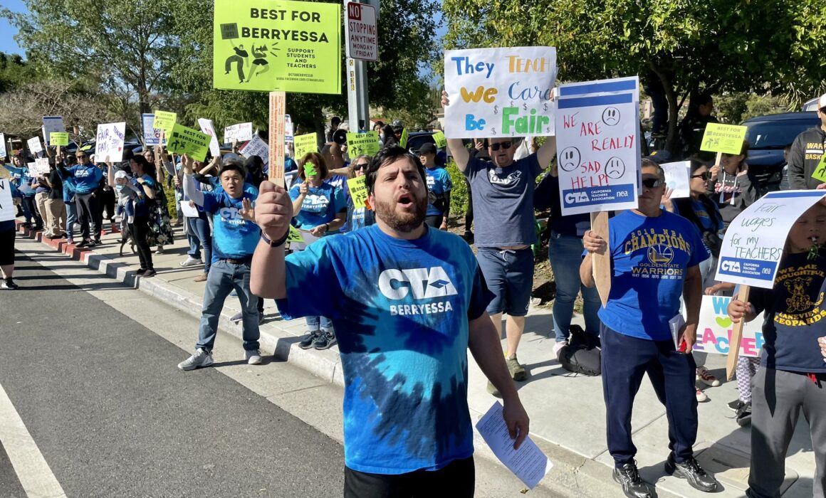 The Power of our Union Berryessa CTA member shown organizing