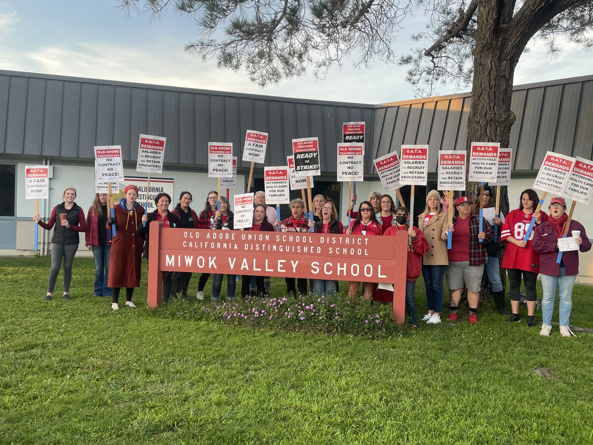 Photo of Old Adobe Teachers Association members