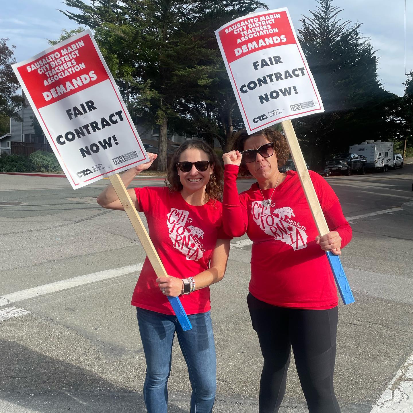 Photo of Sausalito District Teachers Association members