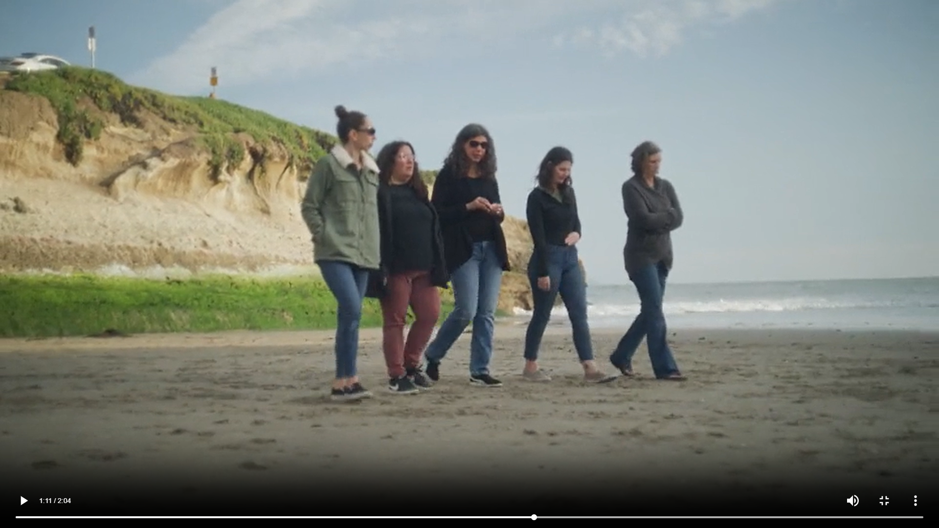 Lauren Pomrantz (second from left), with school colleagues.