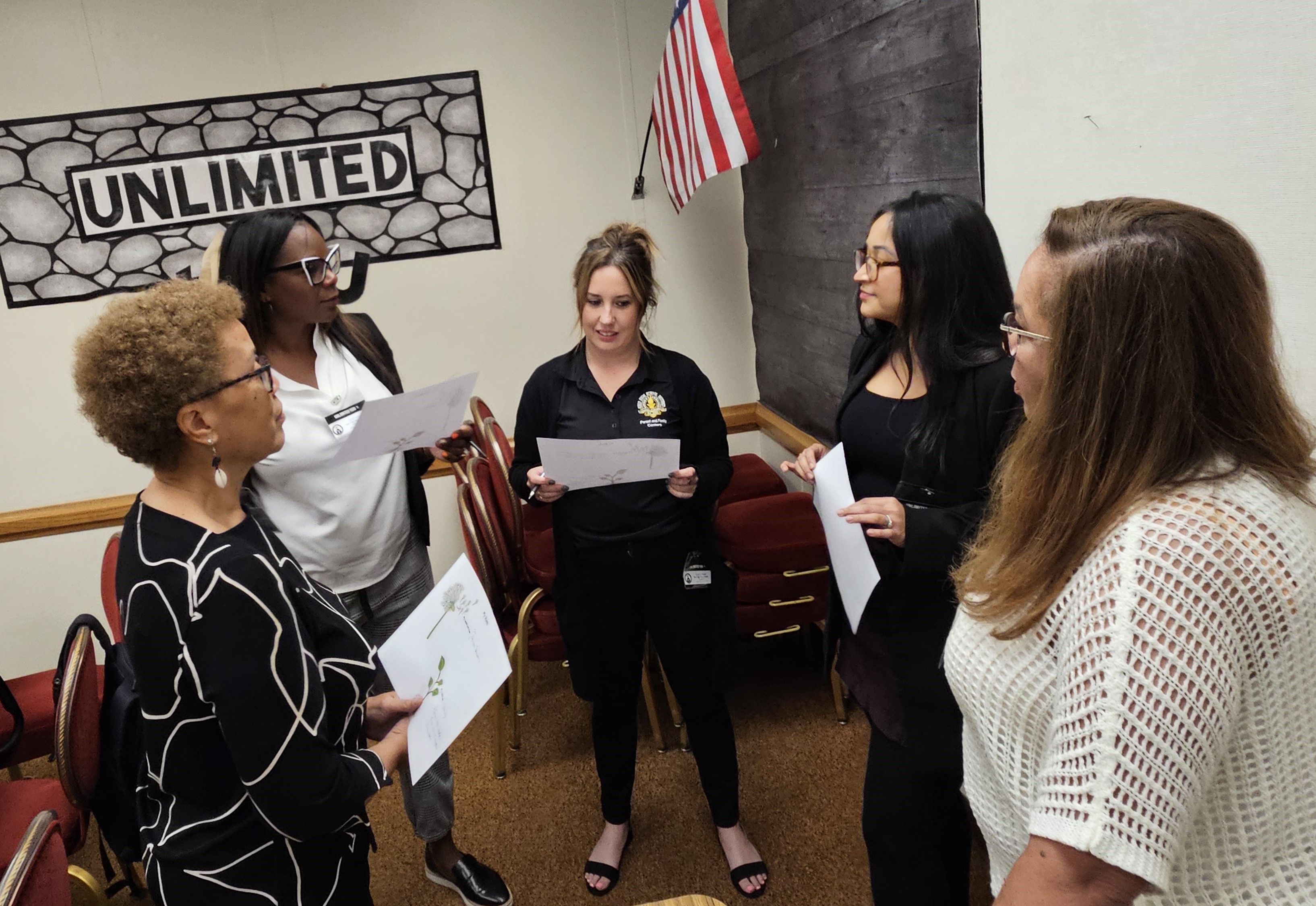 A small-group discussion about centering community-based learning.